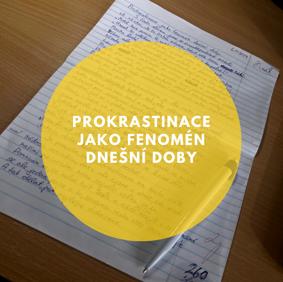 Úvaha na téma prokrastinace